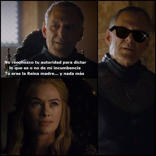 Kevan Lannister cuadrando a Cersei