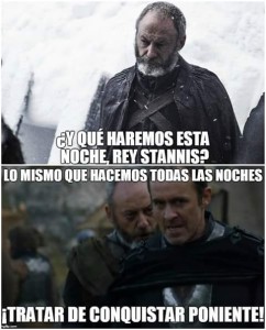 Pinky Davos y Stannis Cerebro
