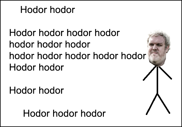 Sé como Hodor 