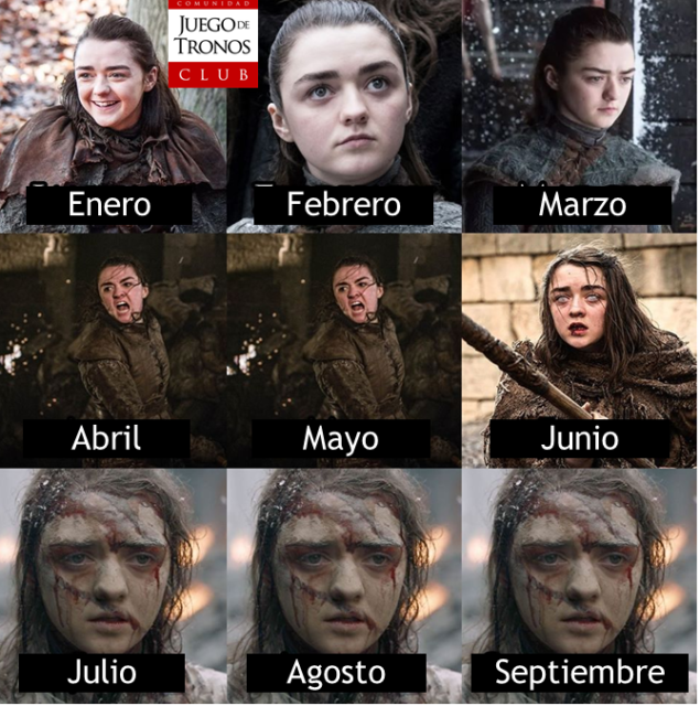 El año 2020 versión Arya Stark 
