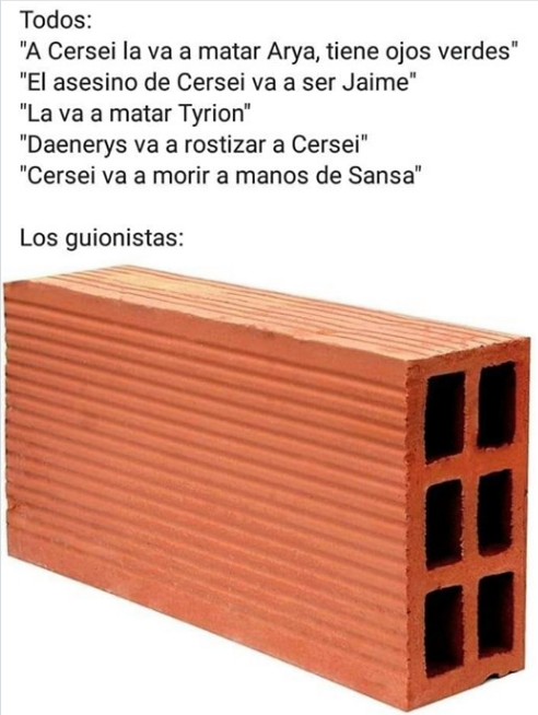 Que buen papel hicieron los ladrillos