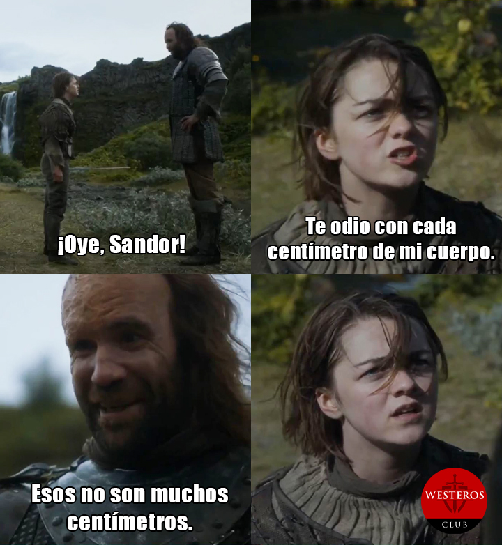 El Perro se burla de Arya