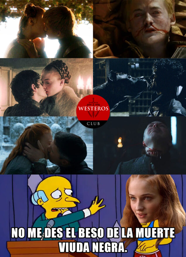 Sansa y su beso de la muerte 