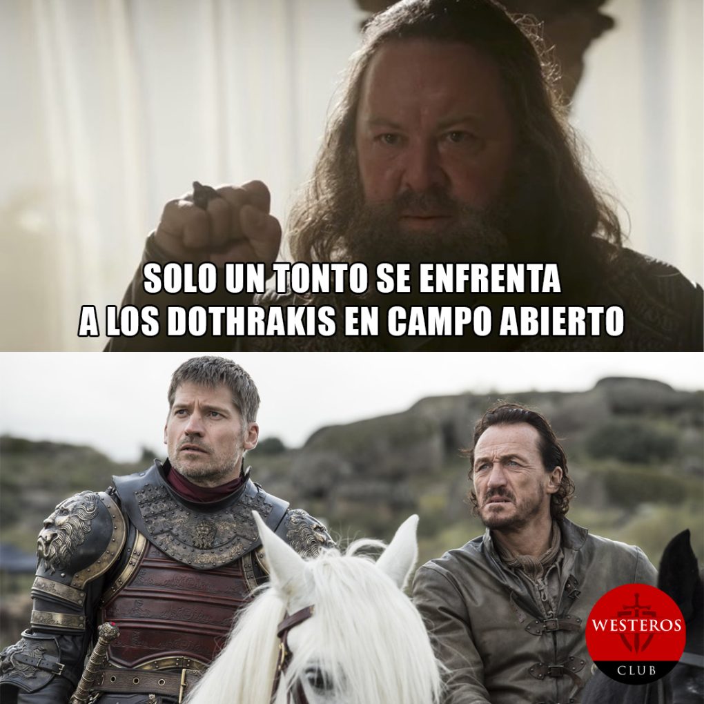 Un tonto enfrenta a los Dothraki en campo abierto