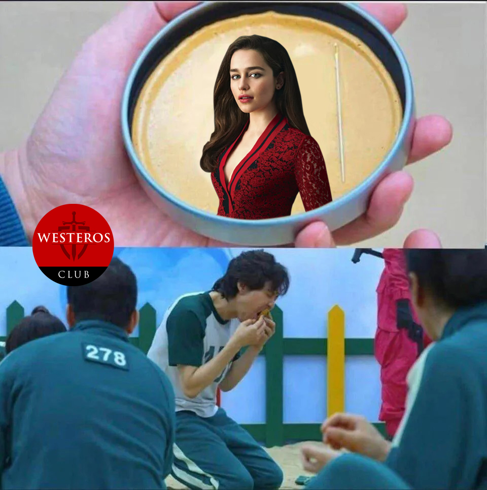 Dulce de Emilia Clarke en el Juego del Calamar