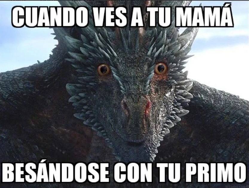 Drogon impactado por lo que ve