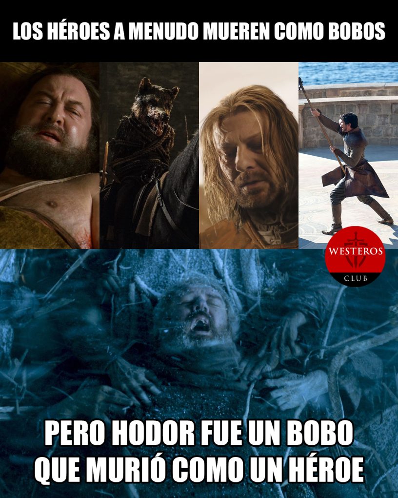 Hodor murió como héroe