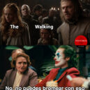 El Joker bromeando con la muerte de Ned Stark