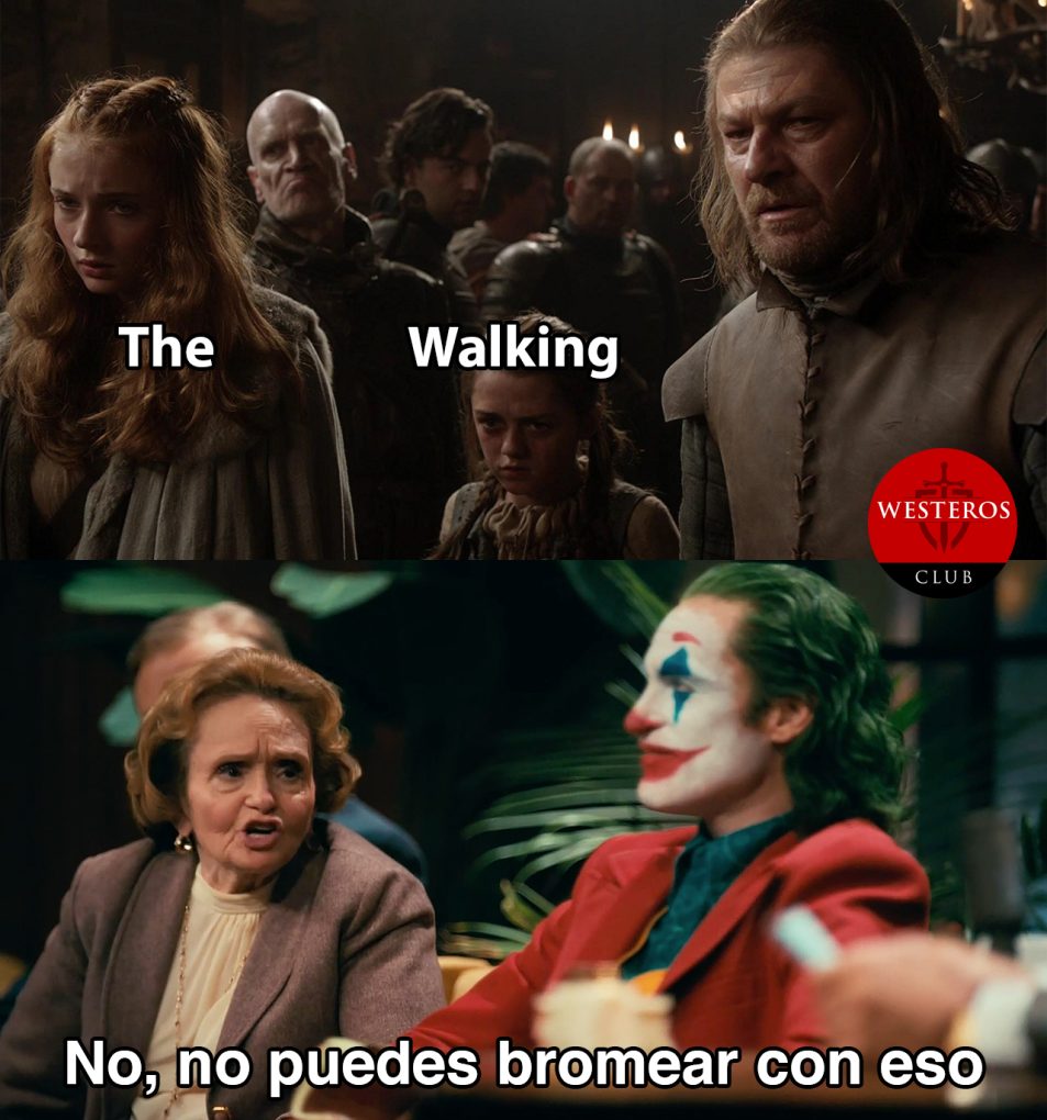El Joker bromeando con la muerte de Ned Stark