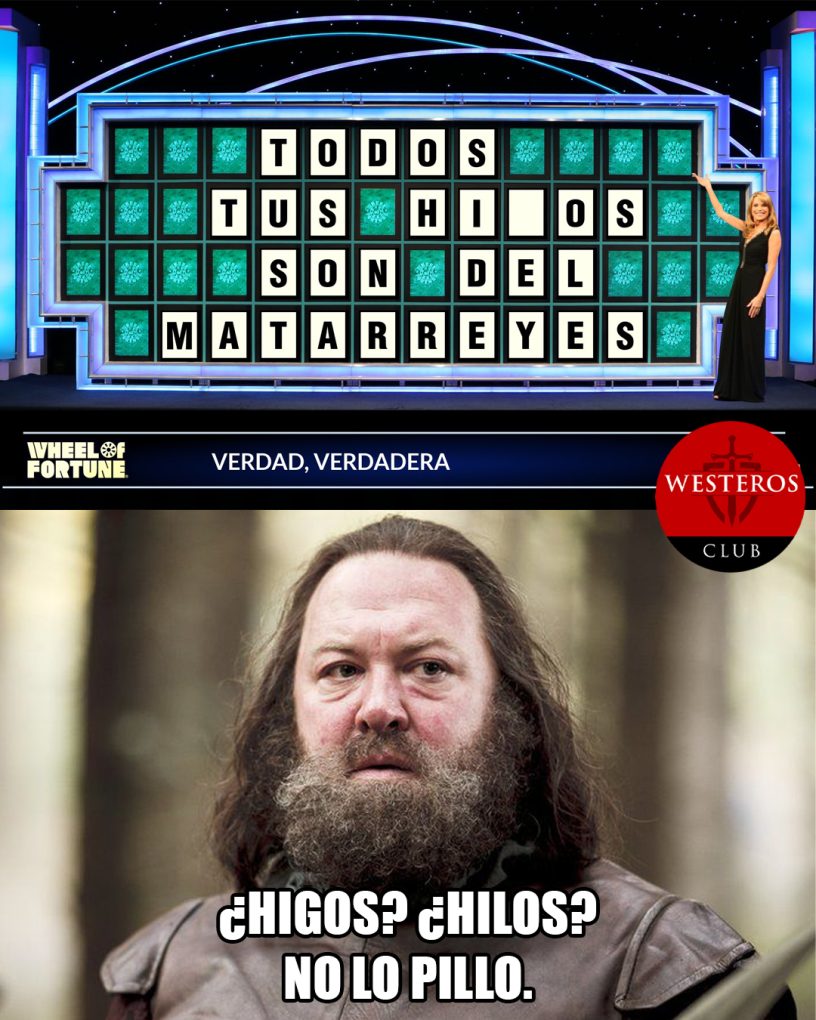 Robert Baratheon en la Rueda de la Fortuna