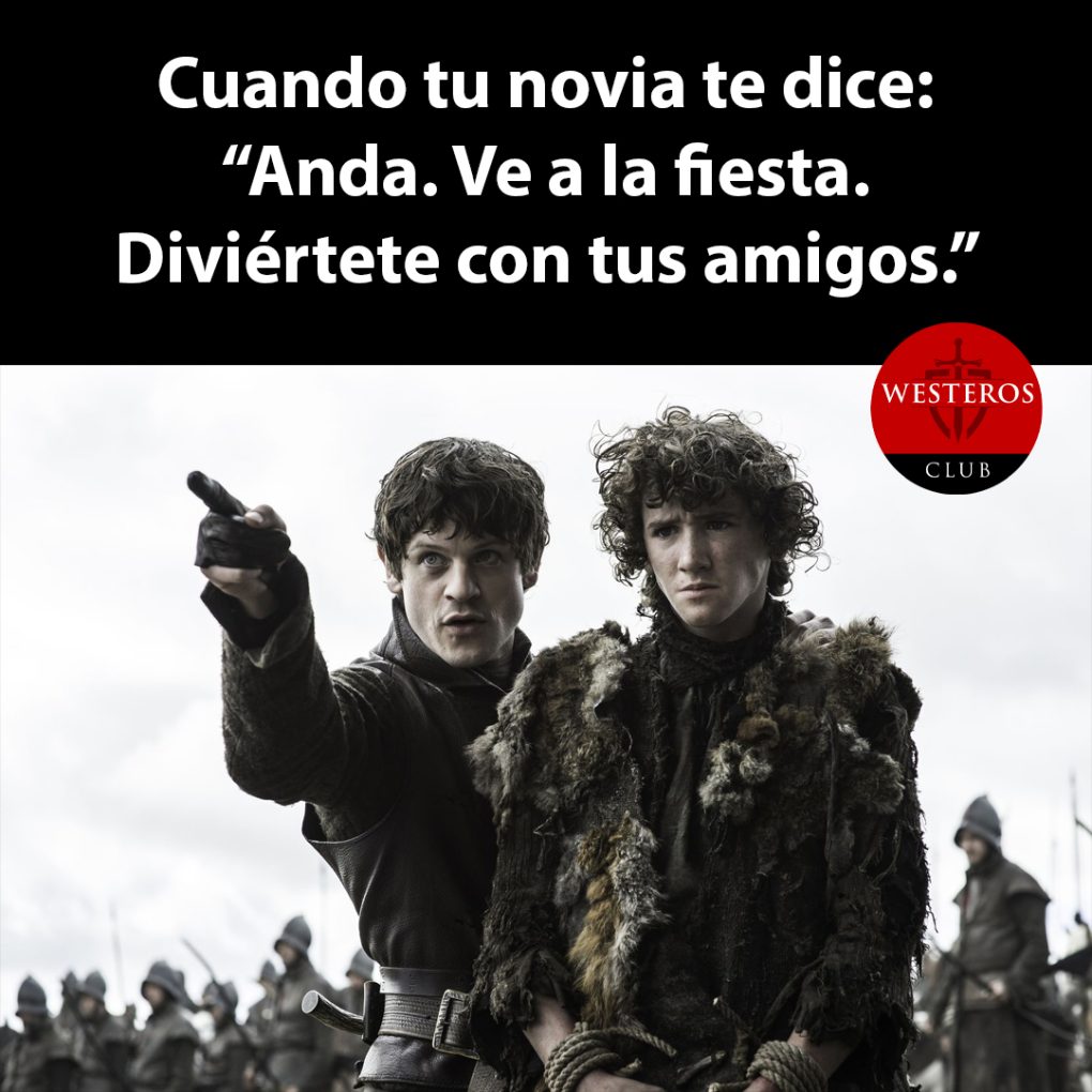 Cuando tu novia te dice que vayas a la fiesta con tus amigos