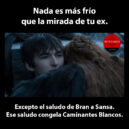 El saludo frío de Bran a Sansa