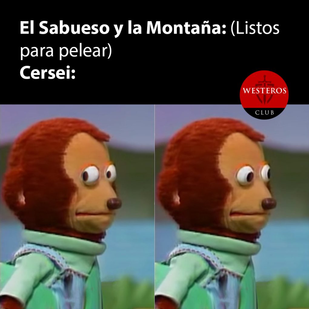 Cersei en medio del Sabueso y la Montaña