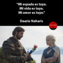 Daario siendo romántico con Daenerys