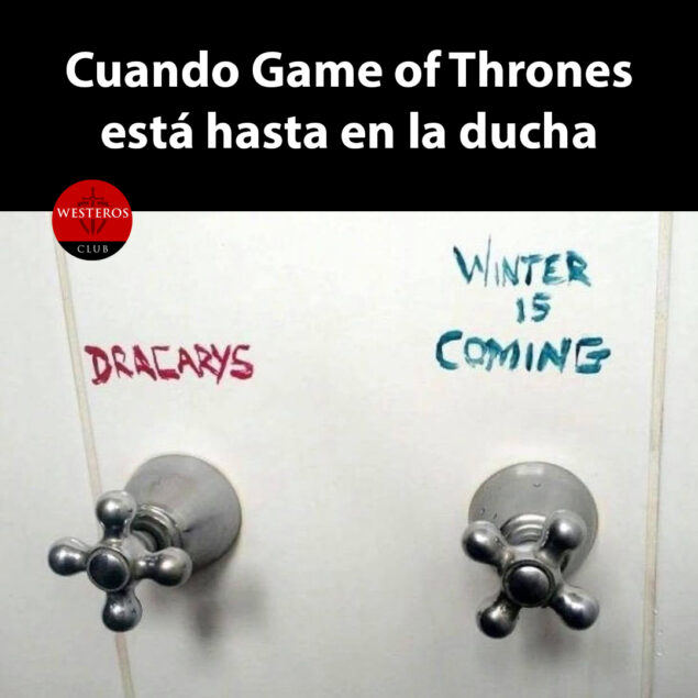 Game of Thrones en la ducha 