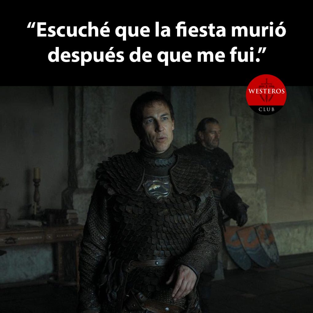 Edmure preguntando por la Boda Roja