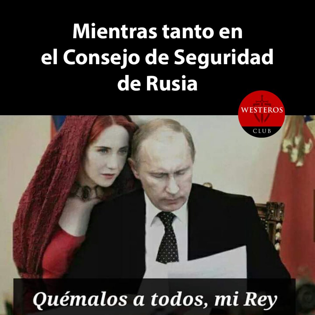 Melisandre aconsejando a Putin en Rusia