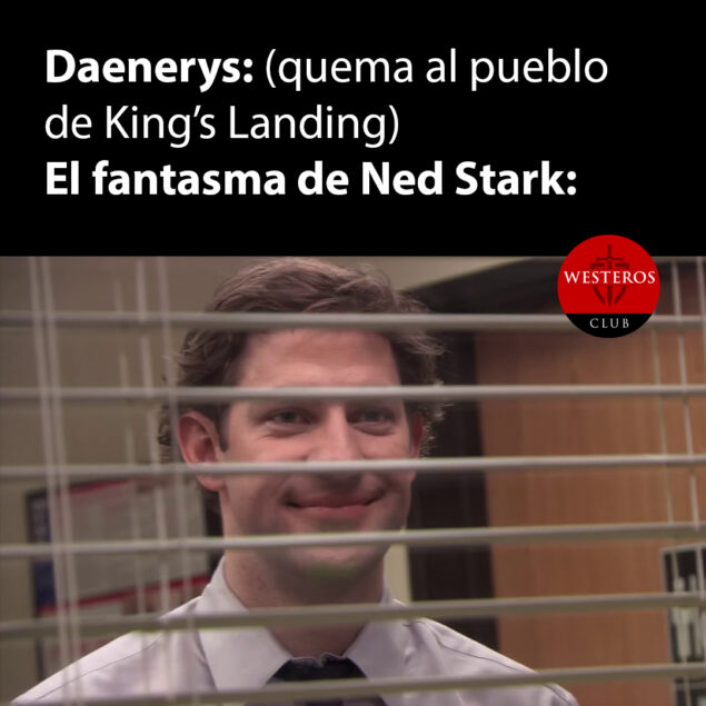 Ned disfrutando el incendio de King’s Landing 