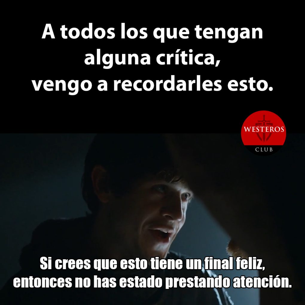 Ramsay recordando a los fans que no hay final feliz