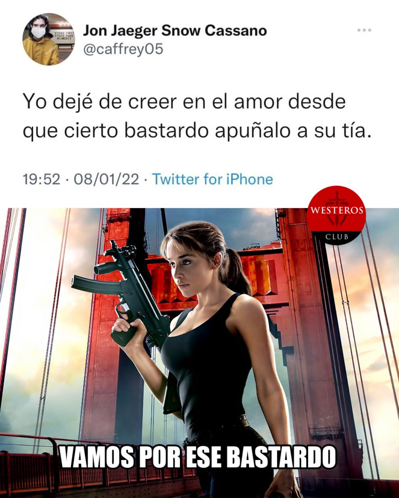 Emilia Clarke apoyando la venganza contra el bastardo