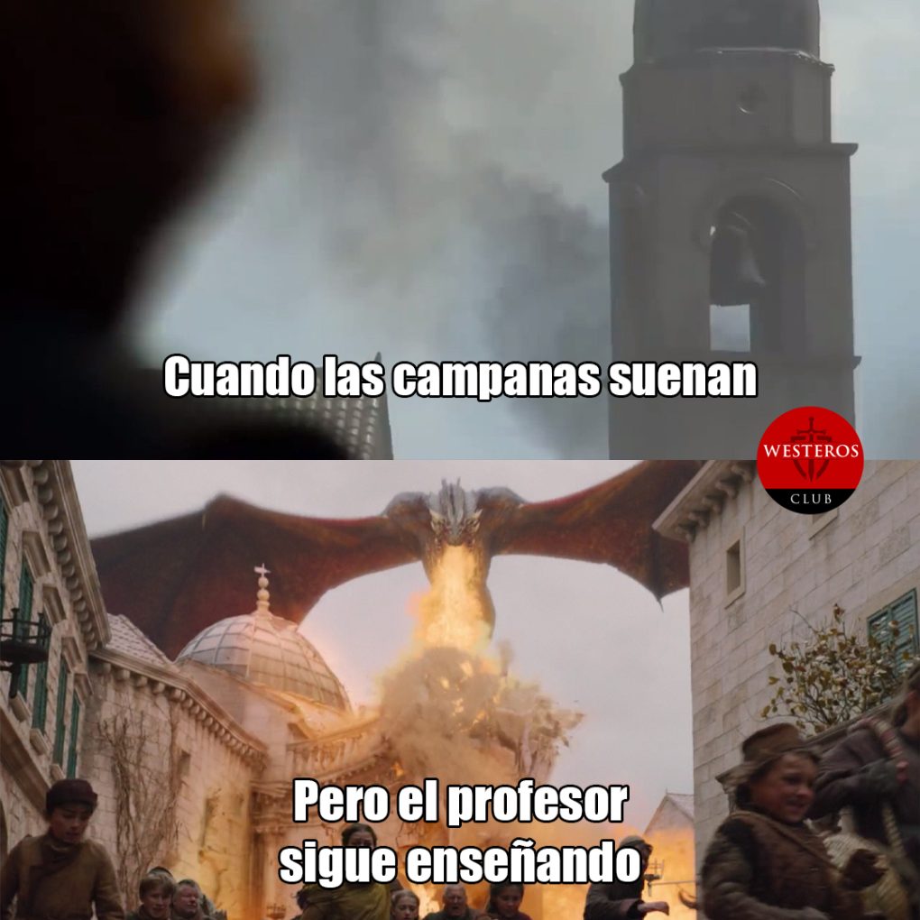 Cuando las campanas suenan y el profesor sigue enseñando
