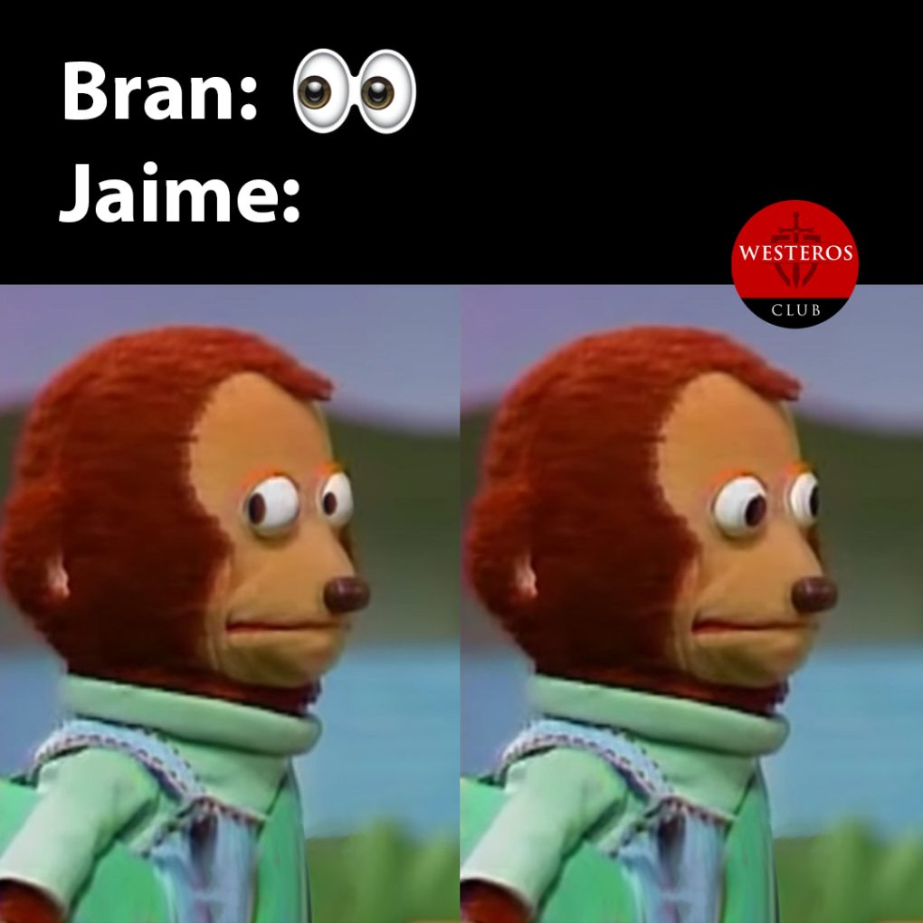 Jaime incómodo de que Bran lo mire