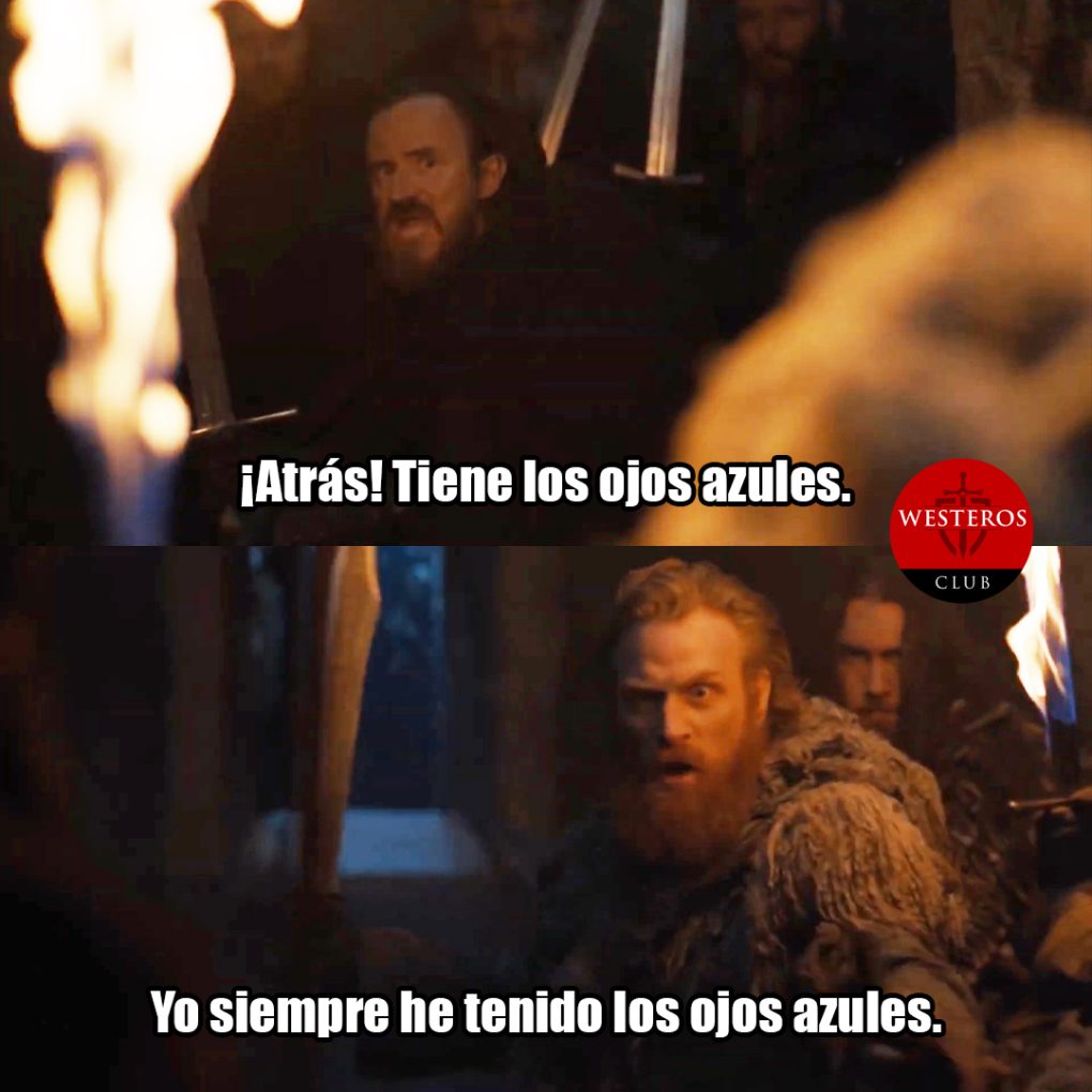Tormund siempre tuvo los ojos azules