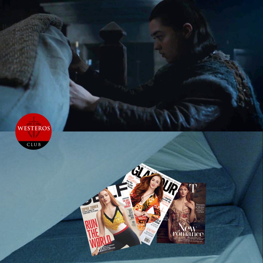 Arya encuentra las revistas de Sansa