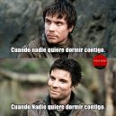 Gendry cuando nadie quiere dormir con él