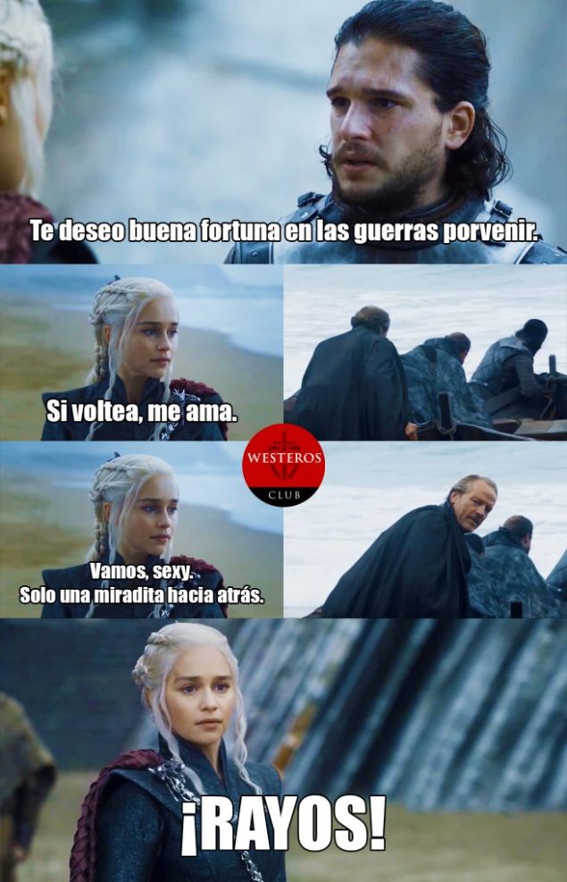 Daenerys queriendo que Jon Snow la vea 