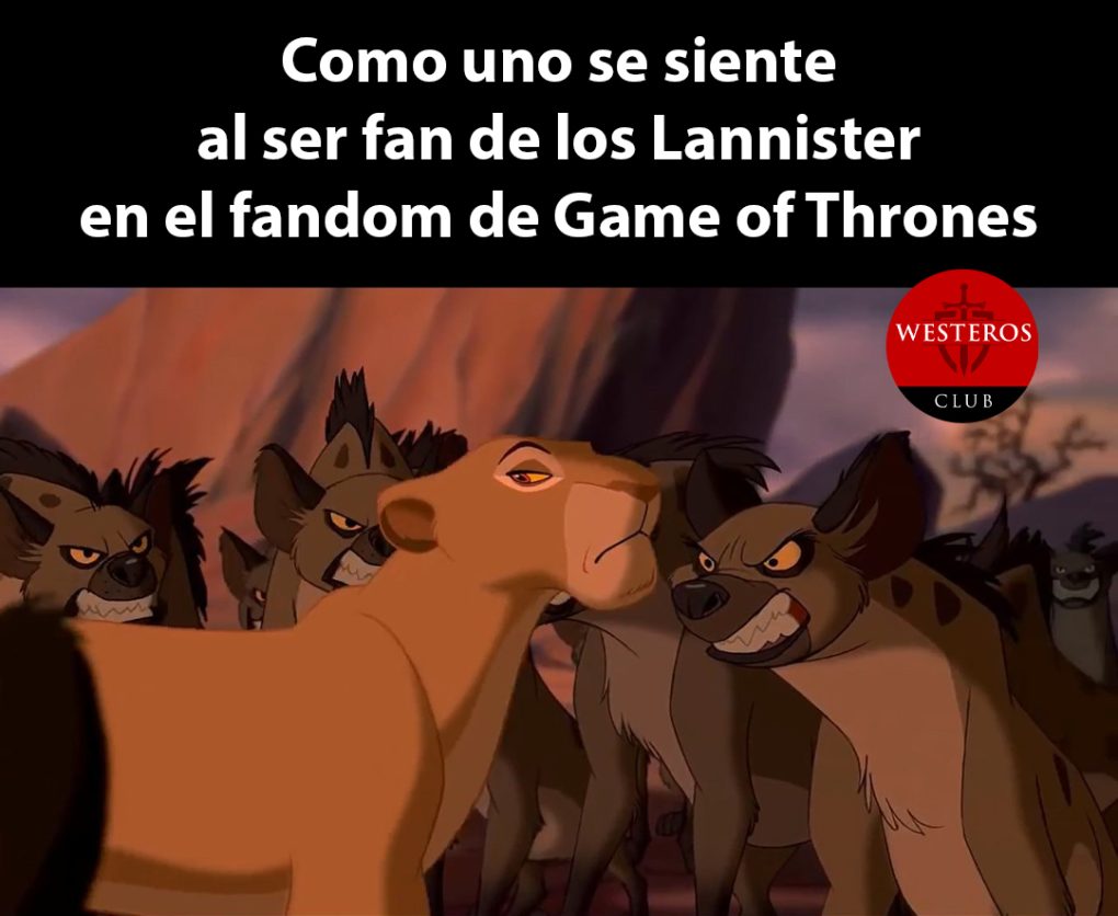 Un fan de los Lannister en el fandom de GOT