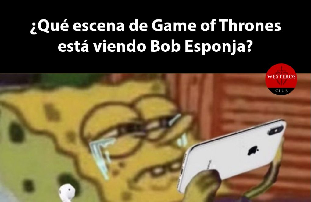 Bob Esponja ve un capítulo de Game of Thrones