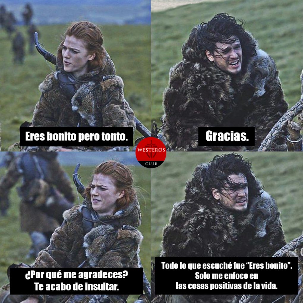 Jon escuchando lo bueno de Ygritte