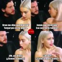 Daenerys impactada por ser familia de Jon