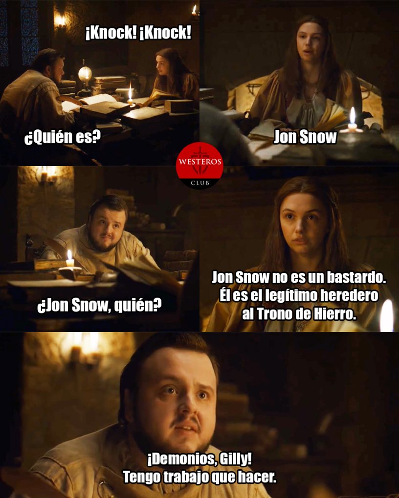 Sam no quiere las bromas de Gilly