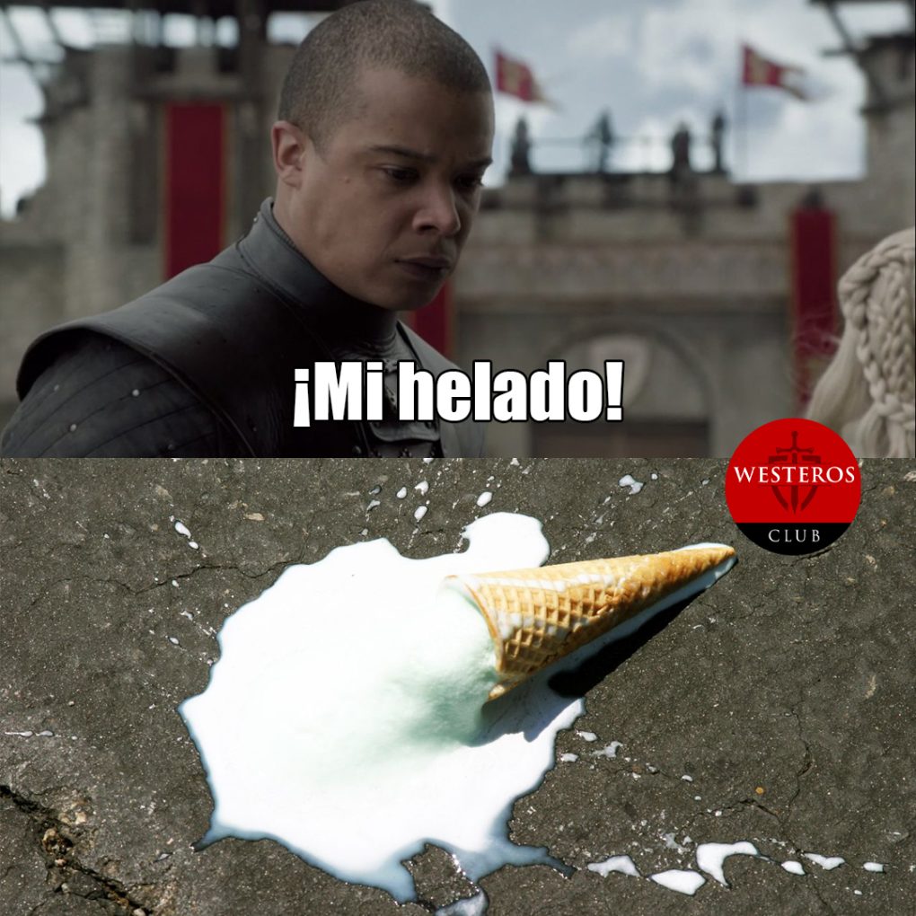 Greyworm triste por su helado