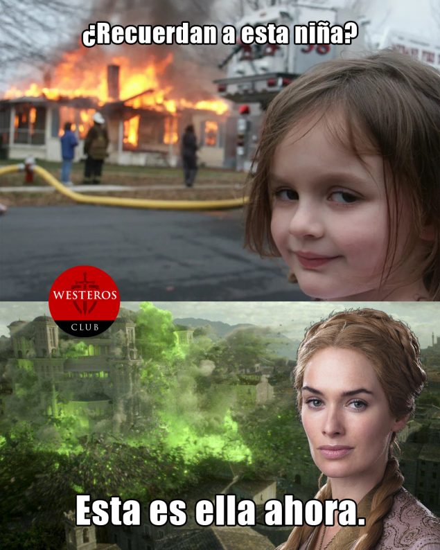 Cersei ama los incendios desde pequeña 