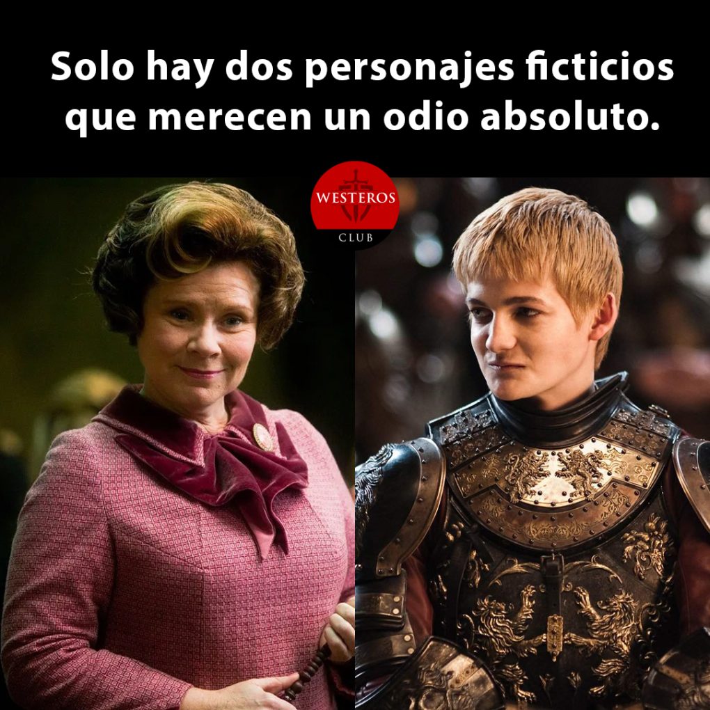 Los fans odian mucho a Dolores Umbridge y a Joffrey Baratheon