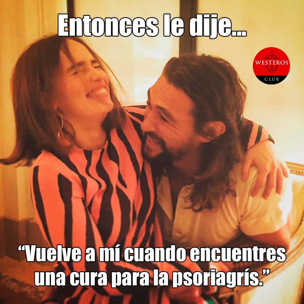 Daenerys riéndose de Jorah con Khal Drogo