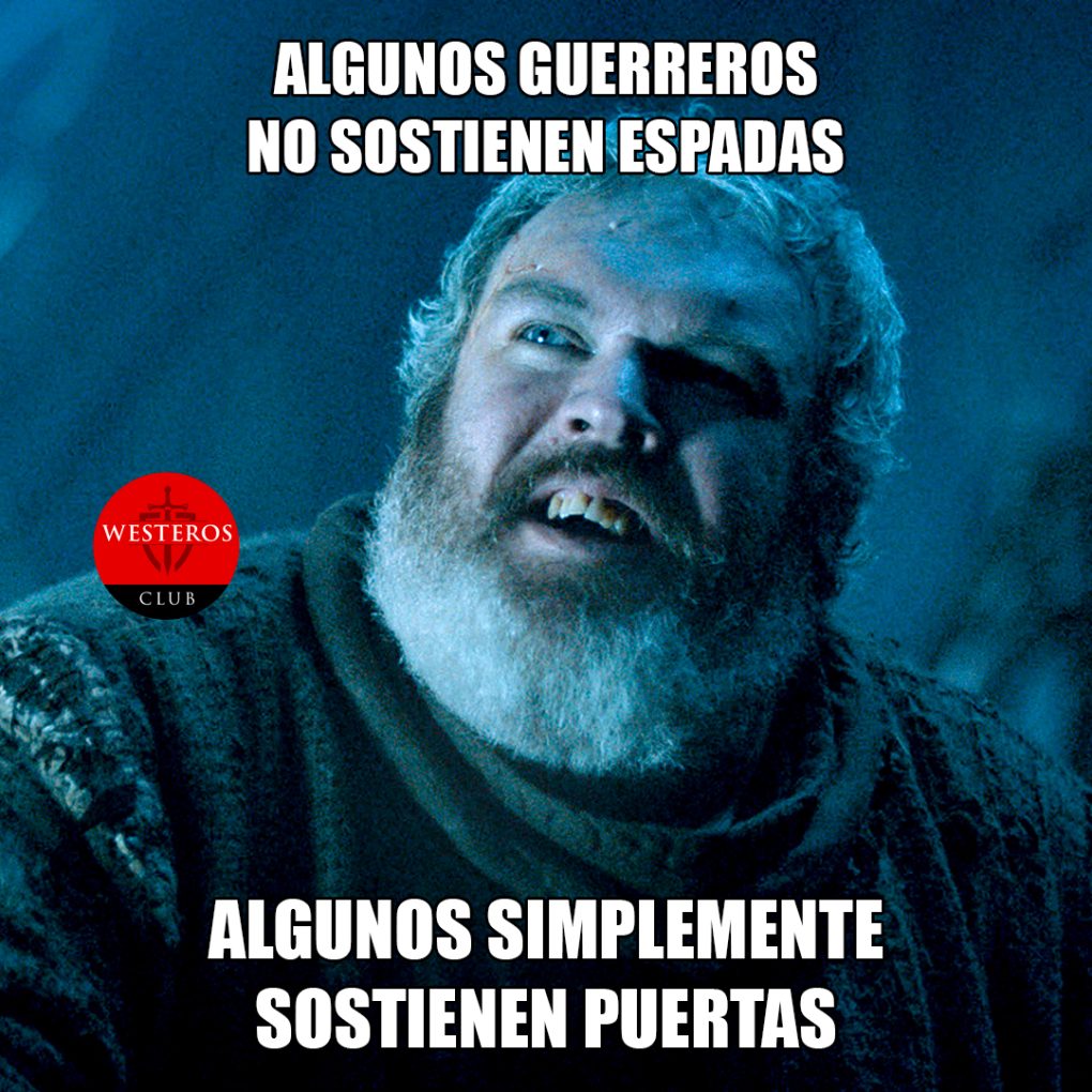 Hodor es un guerrero que sostiene puertas