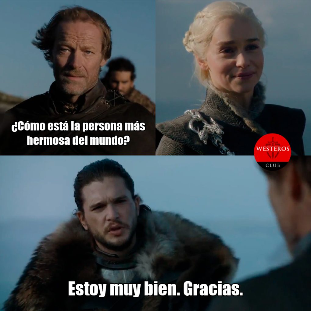Jon Snow piensa que le dicen la persona más hermosa del mundo