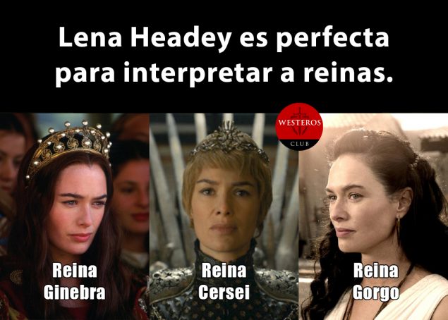 Lena Headey ama interpretar reinas 