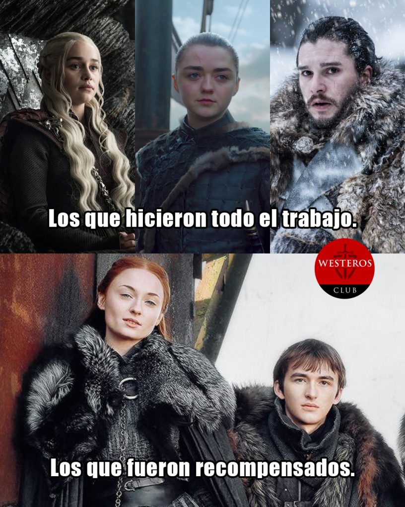 Los que hicieron el trabajo y los recompensados de GOT