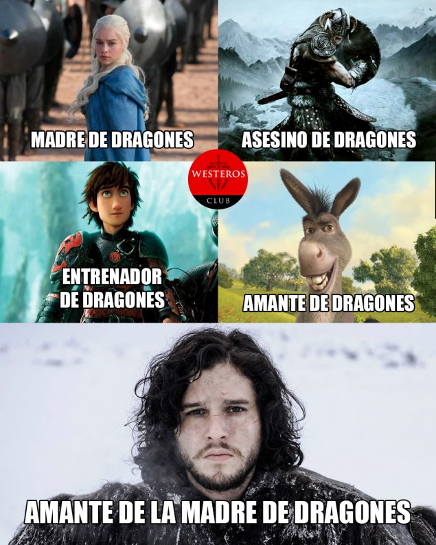 Títulos de dragones en el mundo de Westeros 