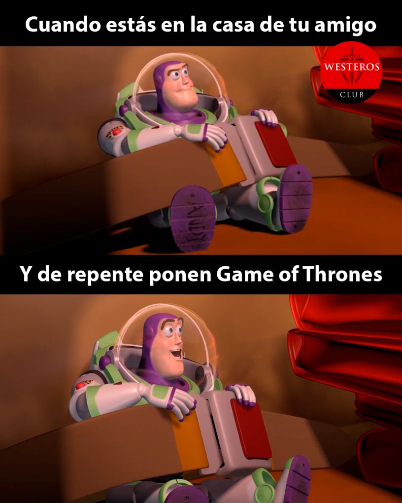 Cuando estás de visita y ponen Game of Thrones