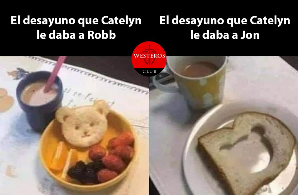 El desayuno que ofrecía Catelyn Stark