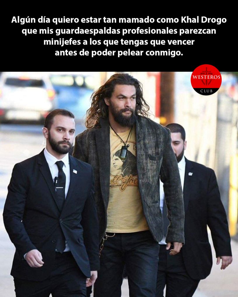 Cuando Jason Momoa se ve más peligroso que sus guardaespaldas