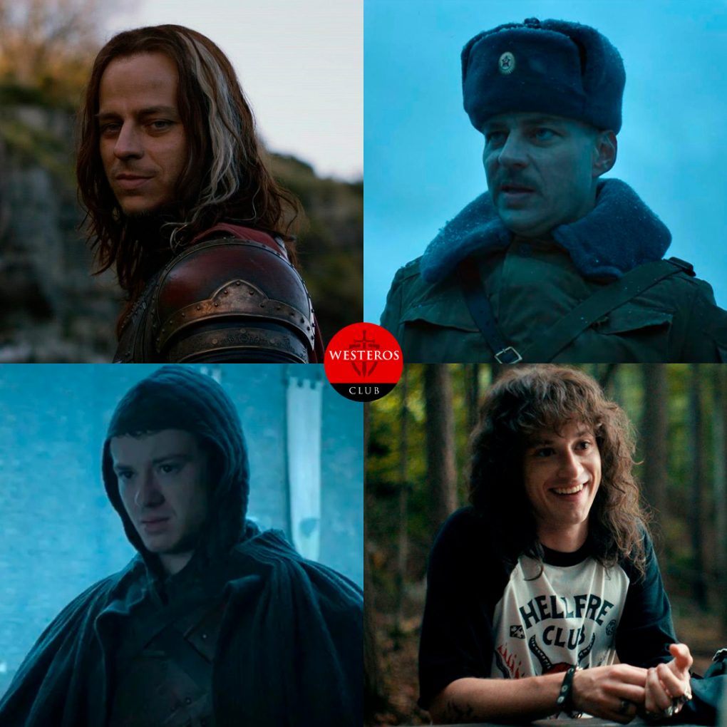 Jaqen H’ghar y un soldado Stark en Stranger Things