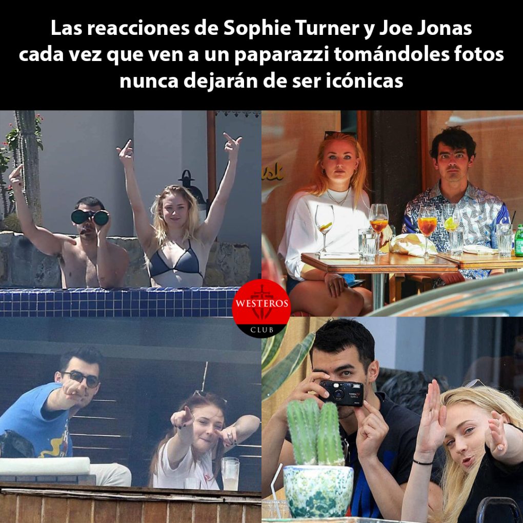 Las reacciones de Sophie Turner y Joe Jonas ante los paparazzis