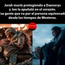 Daenerys eligiendo erróneamente entre Jorah y Jon